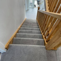 carpet fitted on stairs and landing